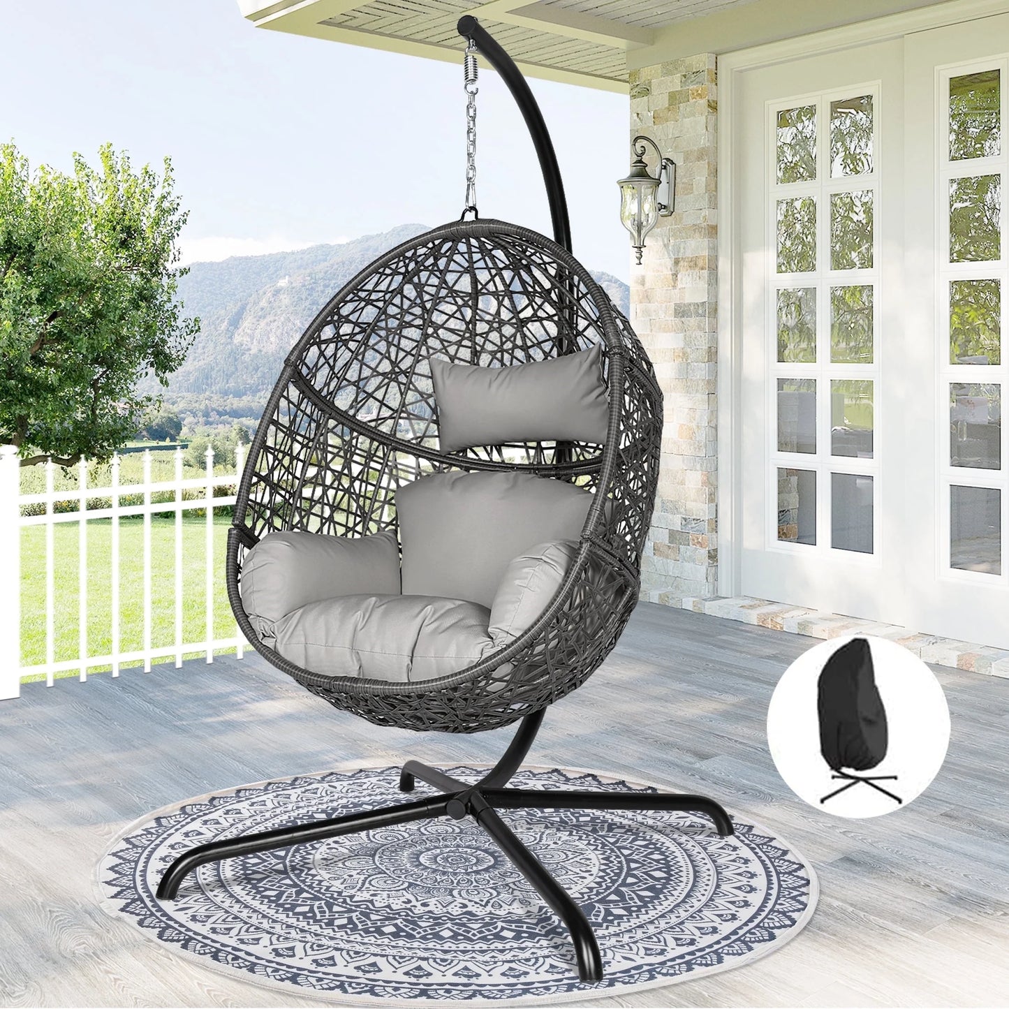 Hanging Egg Chair Stand Steel