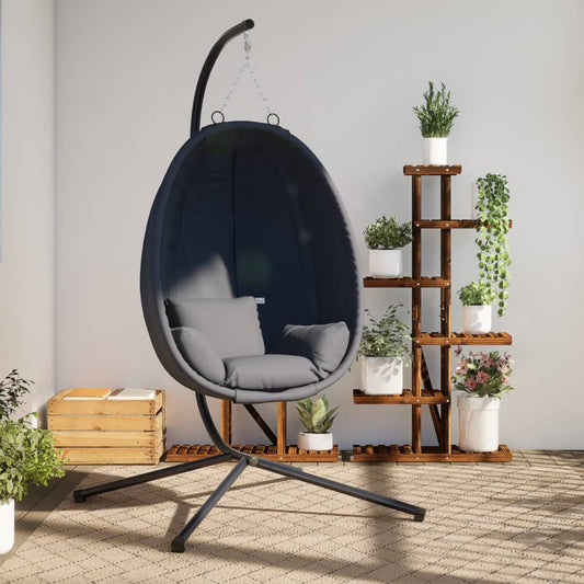 Hanging Egg Chair With Stand Fabric And Steel Default Title