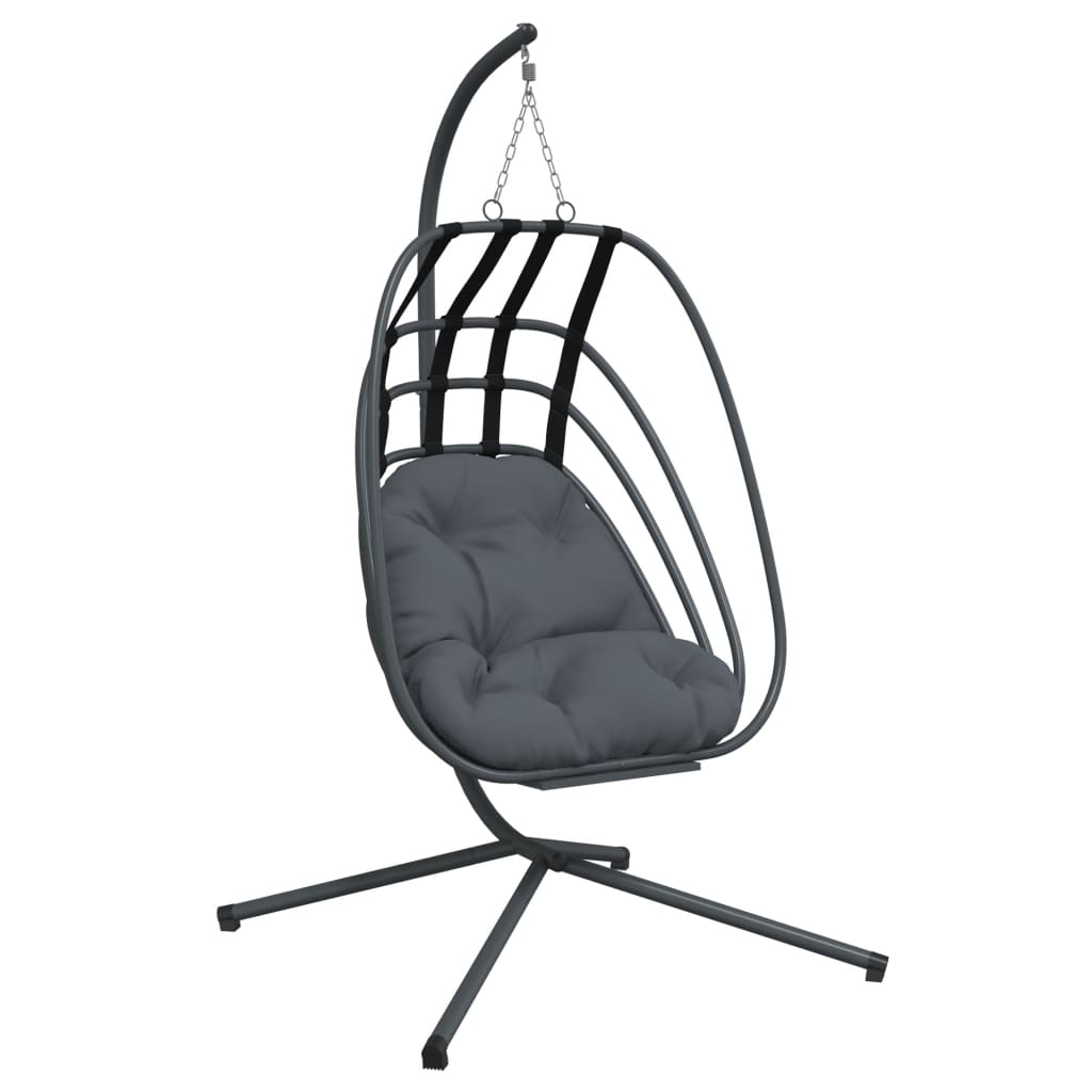 Hanging Egg Chair With Stand Anthracite Steel