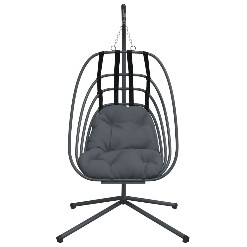 Hanging Egg Chair With Stand Anthracite Steel