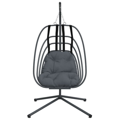 Hanging Egg Chair With Stand Anthracite Steel