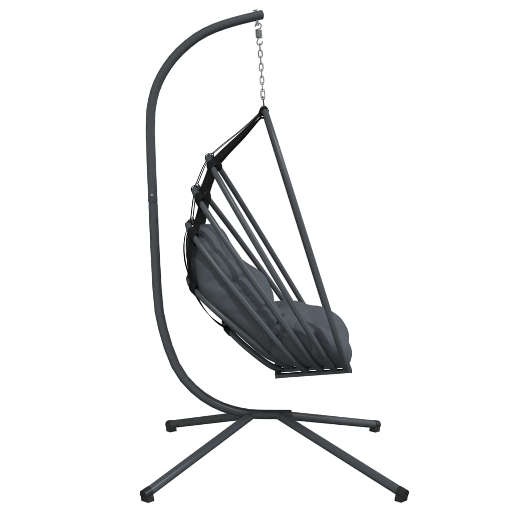 Hanging Egg Chair With Stand Anthracite Steel