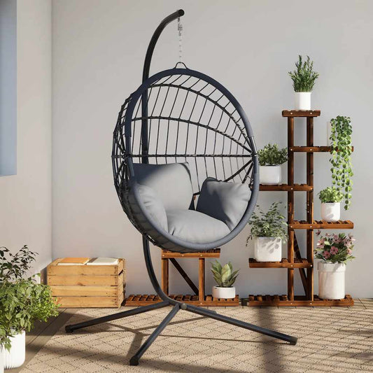 Hanging Egg Chair Stand Steel anthracite