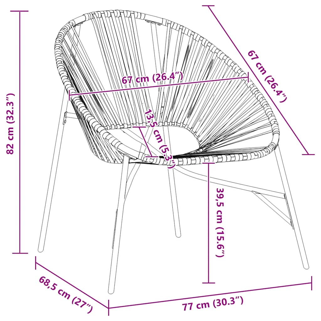 Garden Egg Chair Poly Rattan
